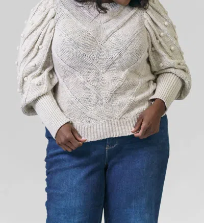 Marie Oliver Bridget Sweater - Plus In Grey Mist In Neutral
