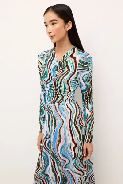 Marie Oliver Brodie Top In Agate Stone