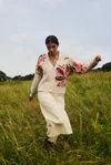 Marie Oliver Calister Cardigan In Firebird