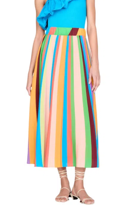 Marie Oliver Cambrie Skirt In Prisma In Multi