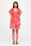 Marie Oliver Carmina Dress In Guava In Guava