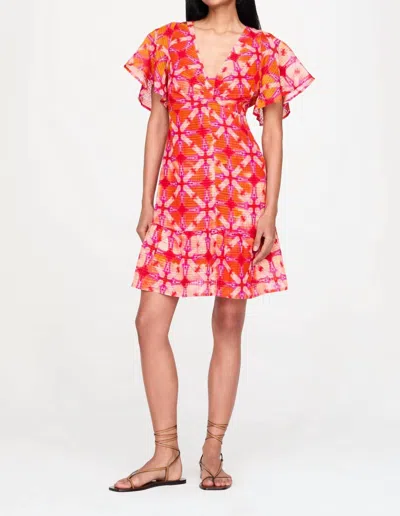 Marie Oliver Carmina Dress In Guava