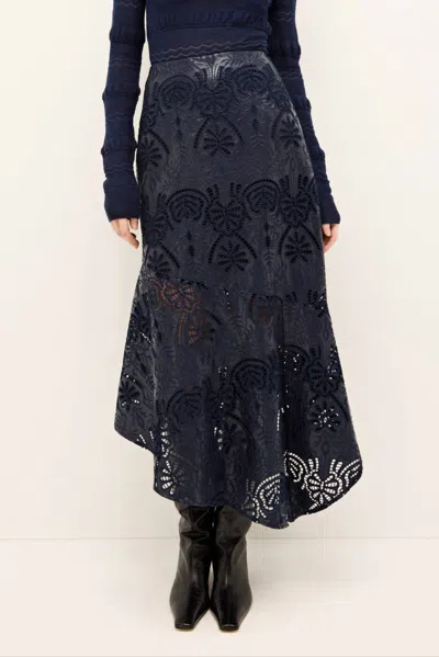 Marie Oliver Casey Maxi Skirt In Naval In Multi