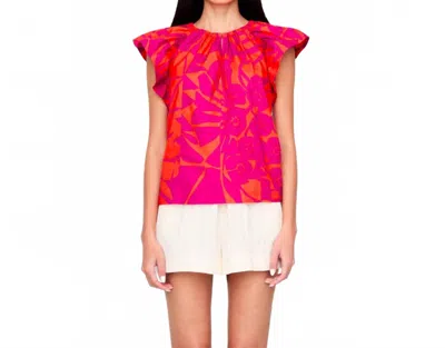 Marie Oliver Cassie Top In Dahlia In Pink