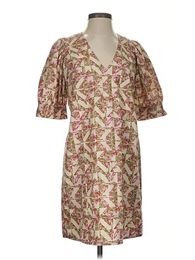 Pre-owned Marie Oliver Casual Dress In Brown