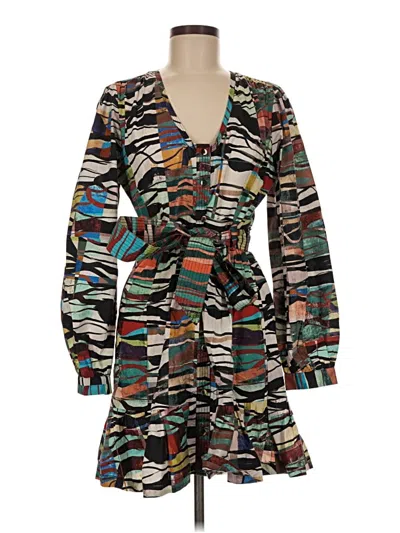Pre-owned Marie Oliver Casual Dress In Brown