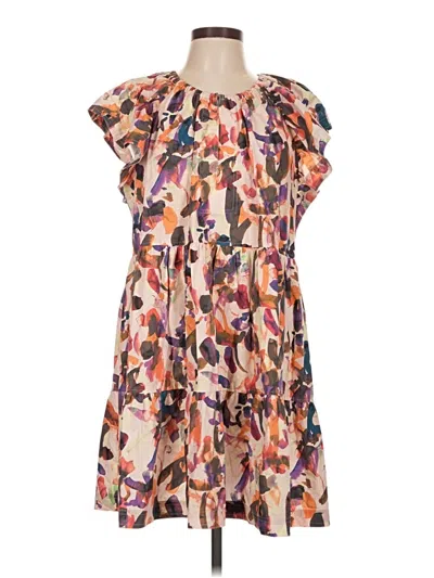Pre-owned Marie Oliver Casual Dress In Brown