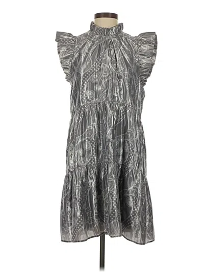 Pre-owned Marie Oliver Casual Dress In Gray