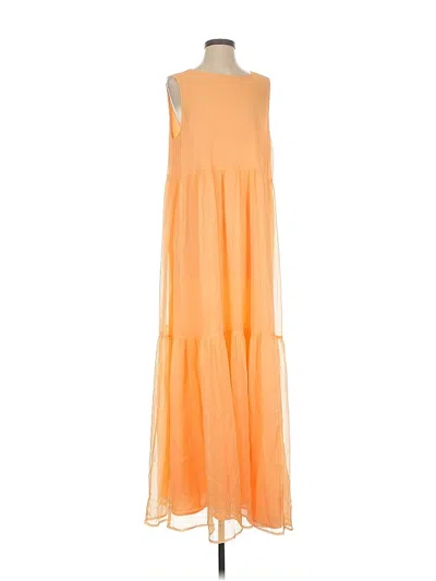 Pre-owned Marie Oliver Casual Dress In Orange