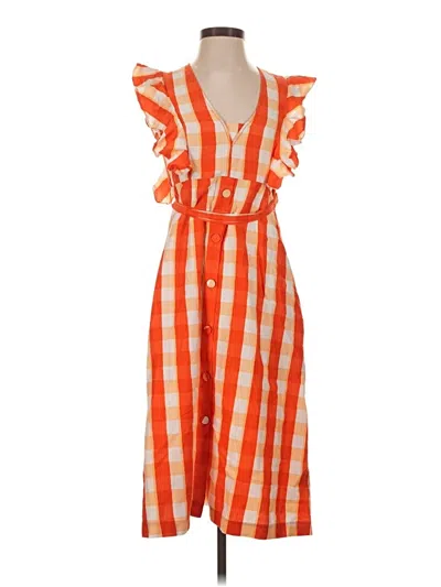 Pre-owned Marie Oliver Casual Dress In Orange