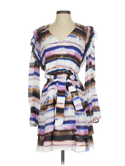 Pre-owned Marie Oliver Casual Dress In Purple