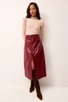 Marie Oliver Chelsea Skirt In Burgundy