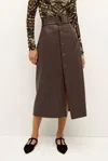 Marie Oliver Chelsea Skirt In Walnut In Brown