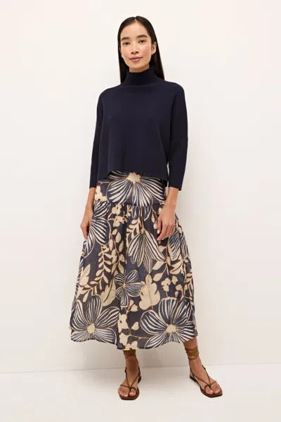 Marie Oliver Claudie Popover In Navy