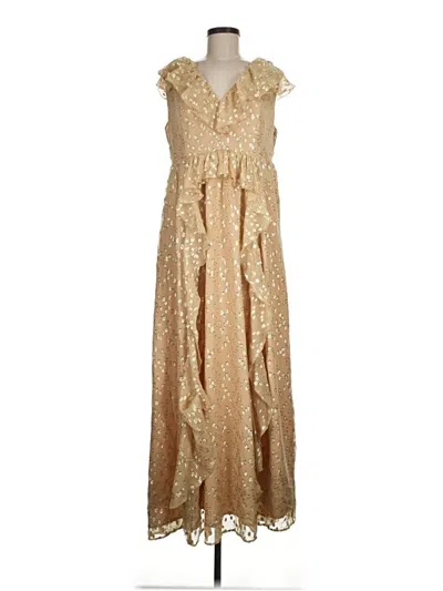 Pre-owned Marie Oliver Cocktail Dress In Gold