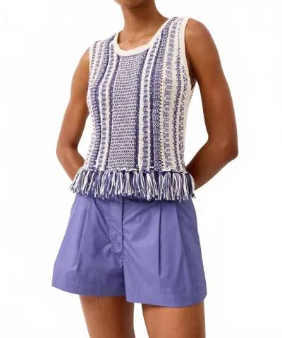 Marie Oliver Collins Sleeveless Tank In Deckhand In Blue