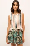 Marie Oliver Collins Tank In Primavera Stripe