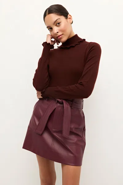 Marie Oliver Corgan Turtleneck In Bordeaux