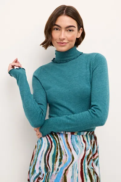 Marie Oliver Corgan Turtleneck In Ocean