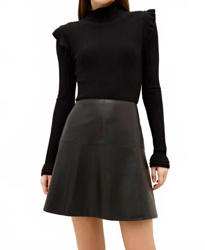 Marie Oliver Crawford Panelled Skirt In Black
