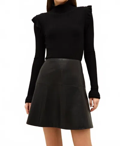 Marie Oliver Crawford Panelled Skirt In Black