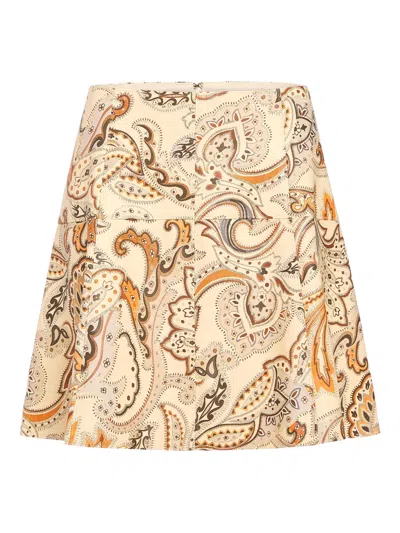 MARIE OLIVER CRAWFORD PAISLEY-PRINT MINI SKIRT