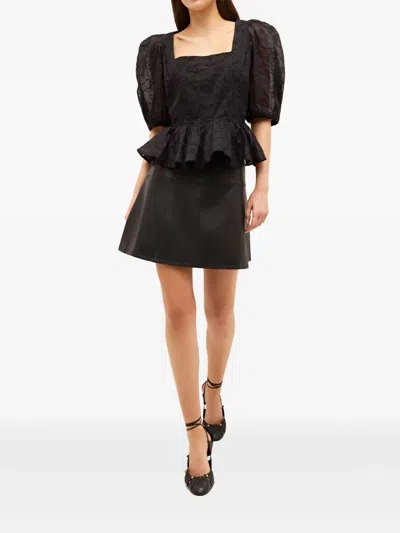 Marie Oliver Crawford Panelled Skirt In Black