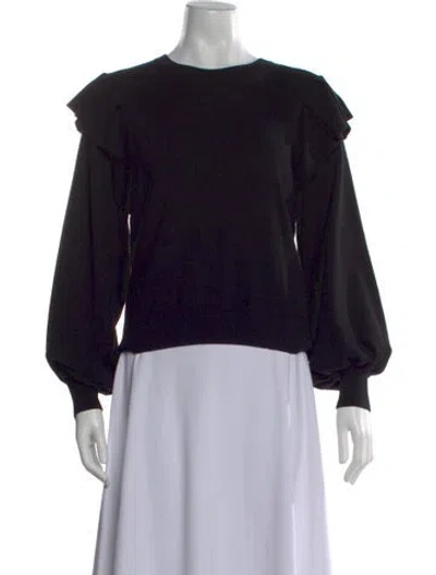 Pre-owned Marie Oliver Crew Neck Sweater In Black