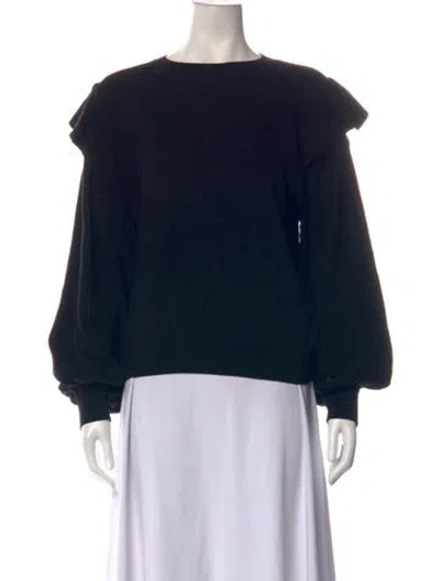 Pre-owned Marie Oliver Crew Neck Sweater In Black