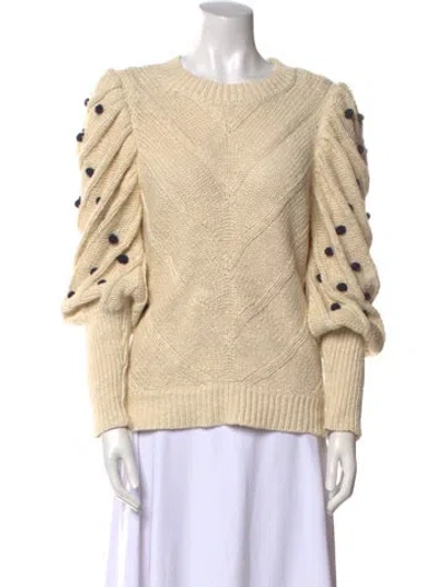 Pre-owned Marie Oliver Crew Neck Sweater In Neutral