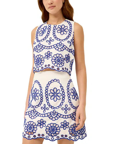 Marie Oliver Davis Top In White