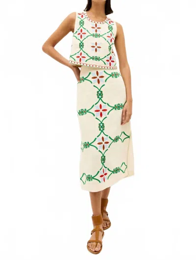 MARIE OLIVER DAVIS TOP IN TRELLIS