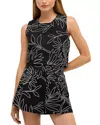 Marie Oliver Blanche Wide-leg Embroidered Linen Shorts In Black