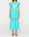 Shop Marie Oliver Day Midi Dress In Atlantis In Green