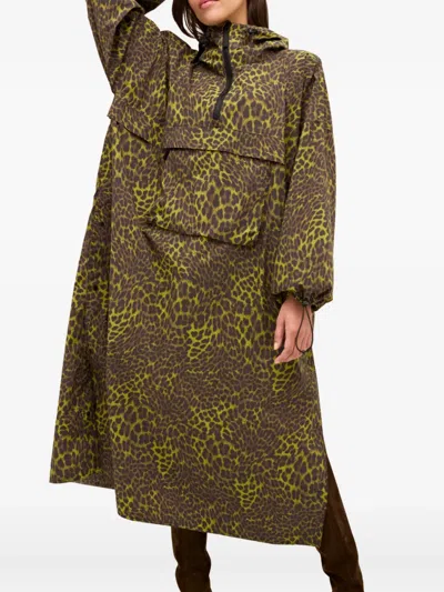 Marie Oliver Desirae Hooded Leopard-print Raincoat In Multi