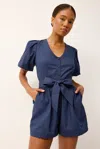 Marie Oliver Devin Romper In Blue