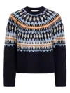 Marie Oliver Dion Patterned Sweater In Black