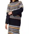Marie Oliver Dion Patterned Sweater In Black