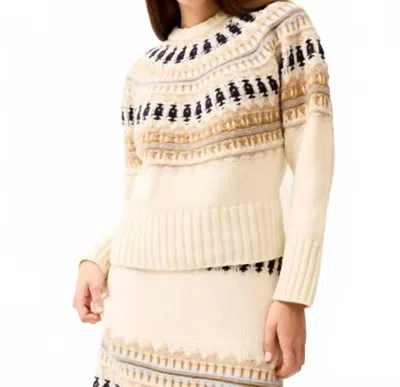 Marie Oliver Dion Sweater In Snowflake In Neutral