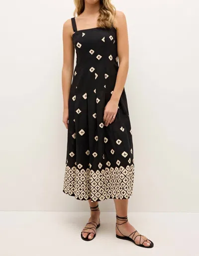 Marie Oliver Dixon Midi Dress In Ceramic In Blue