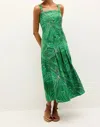 Marie Oliver Dixon Leaf-print Midi Dress In Multi