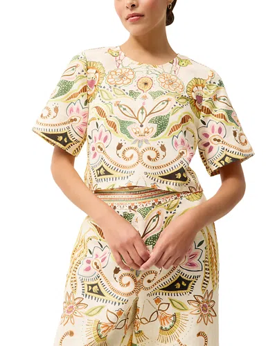 Marie Oliver Drew Floral Top In Multi