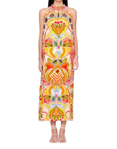 Marie Oliver Elena Dress In Tango Mosaic In Yellow