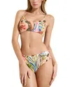 Marie Oliver Elle Floral-print Bikini Bottoms In Bellini