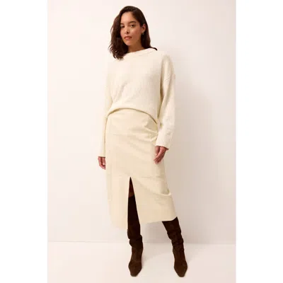 Marie Oliver Elliott Midi Skirt In Polar In Neutral