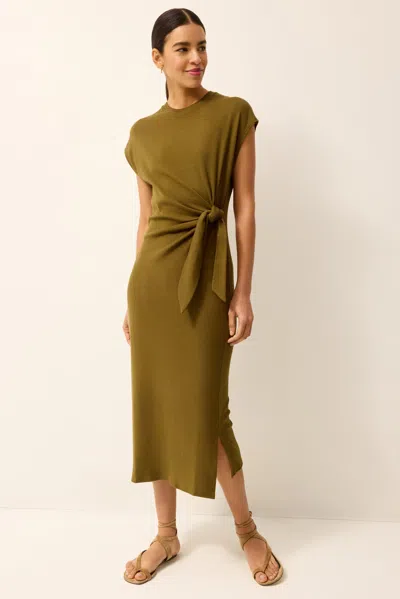 Marie Oliver Elowyn Side-tie Midi Dress In Green