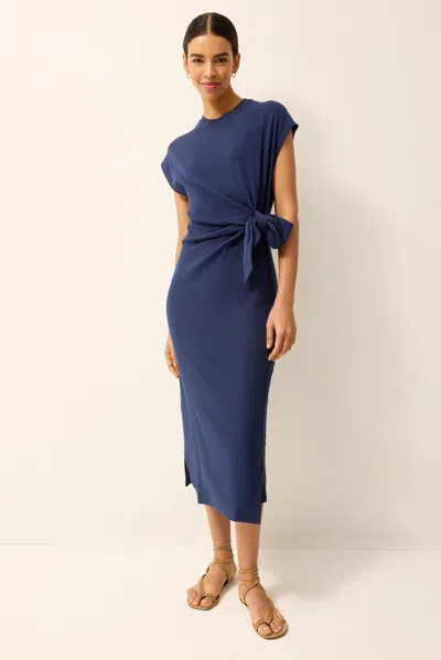 Marie Oliver Elowyn Midi Dress In Navy In Multi
