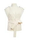 Marie Oliver Emerson Popover Sweater Poncho In Off-white In White