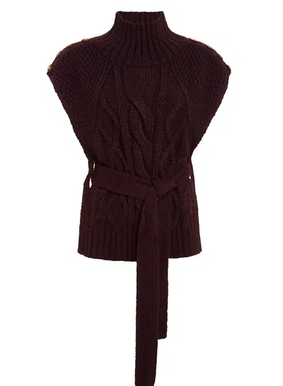 Marie Oliver Emerson Popover Blouse In Walnut In Brown