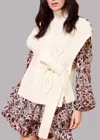 Marie Oliver Emerson Popover Sweater Poncho In Off-white In White